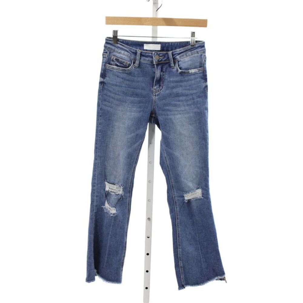 Vervet Womens Cropped Blue Jeans Mid Rise 25 Inseam Size 26